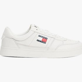 Resim Tommy Hilfiger Erkek Beyaz Greenwich Essential Deri Sneaker 