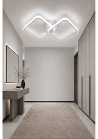 Resim Tilya Led Plafonyer Avize Beyaz Işık 