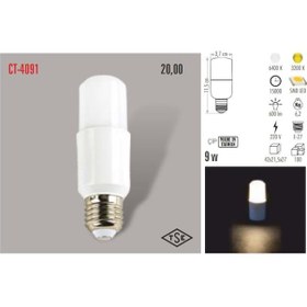 Resim Cata Ct-4091 5 Adet 8 Watt Led Ampul E-27 Duy Lamba (472531505) 