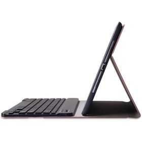 Resim TahTicMer Ipad Mini Kılıf Bluetooth Klavye Kablosuz Keyboard Standlı 7.9 Inç 5 A2133 A2124 A2126 A2125 