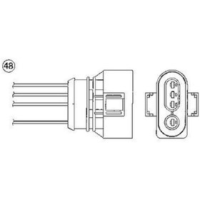 Resim NGK 91160 Oza750-Ee2 Oksijen Sensörü 