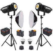 Resim GDX LV-700C-II 2'li Full Set - 95 CM Softbox + Işık Ayağı 