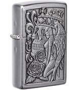 Resim Zippo Çakmak 49442-087410 207 Skull And Angel Emblem 