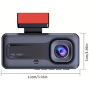 Resim Xuweiwei 2 Kamera Arka Yok 32g 3 Lens Araç Dvr Full Hd 1080p Dash Kamera Park Modu Gece Görüşü Döngü Kayıt 32gb Sd Kart 