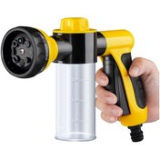 Resim 100ml Sabunluklu Köpük Sprey Tabancası Bahçe Hortumu El Spreyi Ucu 8 Ayarlanabilir Desen Çim Borusu Spreyi Yıkama Yağmurlaması Araba Yıkama 