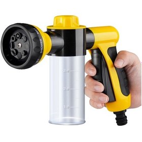 Resim 100ml Sabunluklu Köpük Sprey Tabancası Bahçe Hortumu El Spreyi Ucu 8 Ayarlanabilir Desen Çim Borusu Spreyi Yıkama Yağmurlaması Araba Yıkama 