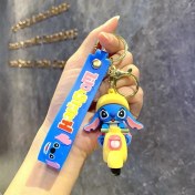 Resim Baijiafu2 Yeni Çizgi Film Animasyon Stitch Serisi Yumuşak Kauçuk Anahtarlık Bebek Çantası Kolye Anahtarlık Küçük Hediye (Yurt Dışından) 