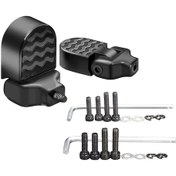 Resim Skycity 80kg Taşıma Kapasiteli Alüminyum Alaşım Pedal Seti, Çeşitli Vida Ve Anahtarlar Dahil Siyah 