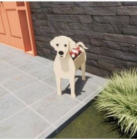 Resim Samdoo Labrador Sarı Köpek Süs Bitki Saksısı, Ev Bahçe Dekorasyonu, Özel Boyut İçin Müşteri Hizmetleriyle İletişime Geçin 