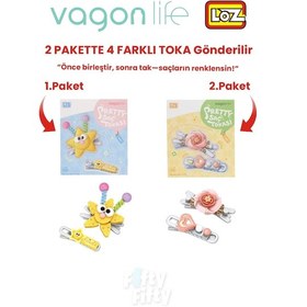 Resim 4'lü Saç Toka Seti Önce Birleştir,sonra Tak 2 Paket 4 Adet Gönderilir Yapı Toka Seti Ff 7116-7123 