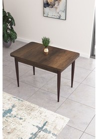 Resim Canisa Concept Nil Serisi 70x110 Sabit Mutfak Masası Takımı Barok Desen Masa 2 Siyah Sandalye Siyah Sandalyeler Barok Masa 