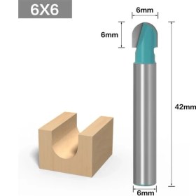 Resim 2Liyao 6x6 1 Adet 6mm Shank Cnc Araçları Katı Karbür Yuvarlak Burun Uçları Yuvarlak Burun Koyu Çekirdek Kutusu Yönlendirici Bit Çalkalayıcı Kesici Aletler Ağaç Işleme Için (Yurt Dışından) 