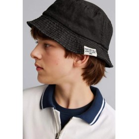 Resim DeFacto Etiket Baskılı Jean Bucket Şapka Erkek Çocuk B7890A826SM 