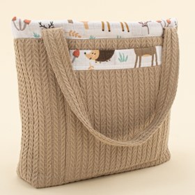 Resim Bebek Bakım Çantası - Taş Örgü - Orman 