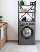 Resim Bye Concept More Metal Ayaklı 3 Raflı Banyo Rafı Çamaşır Makinesi Üstü Dekoratif Raf Askılık Organizer 