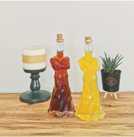 Resim Mevlana Rumi Yağdanlık - Sosluk - Sirkelik 250ml 2 Adet Kahverengi 