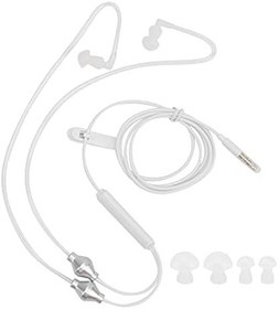 Resim Sonew 2 Renk İsteğe Bağlı Hava Tüpü Kulaklık, Erkek ve Kadın Spor ve Seyahat için Thansparent Kullanıcı Dostu Hava Tüpü (beyaz) 