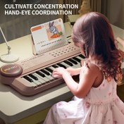 Resim 37 Tuşlu Kırmızı Piyano Oyuncak - Taşınabilir Elektronik Org, Müzik ve Sanat Özellikleri, Canlı Kırmızı Tasarım, USB/Pil Güçlü, Kompakt ve Hafif, Doğum Günleri, Tatiller, Ev ve Seyahat için - Kızlar ve Erkekler için Mükemmel Hediye, Piyano Oyuncak, Yaratıcı Oyun Zamanı, Eğlenceli Tasarım, Dayanıklı Yapı, Piyano Erkek/Kız için, Kız için Mikrofon, Piyano Klavyesi, Müzikal Cihaz, Mini Piyano, Oyuncak, Midi Klavye 