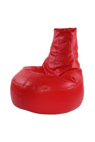 Resim BAMBİTOYS Deri Armut Koltuk Büyük Kırmızı 85*75*30 Cm 