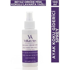 Resim Volkan Ates Natural & Beauty Lavanta Yağlı & Beyaz Orkide Misk Kokulu Ayak Koku Giderici Sprey 100 ML 