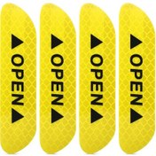 Resim Liangmei 4 Adet/takım Araba Yansıtıcı Şeritler Uyarı 