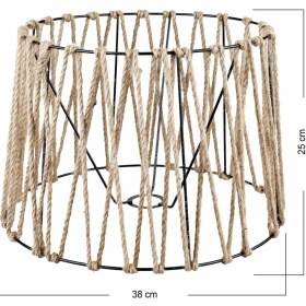 Resim Manogrup Avize Aydınlatma Evren 38LİK Lambader Şapkası Siyah 