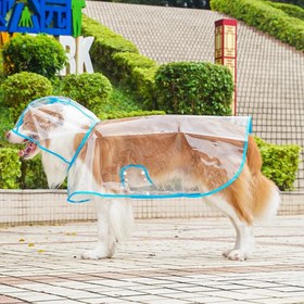 Resim Köpek Yağmurluk Kolay Kullanım 81054 - Mavi / S 