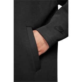 Resim Nike Sportswear Tech Fleece Womens Oversized Duster Jacket Oversize Kadın Uzun Ceket Siyah 
