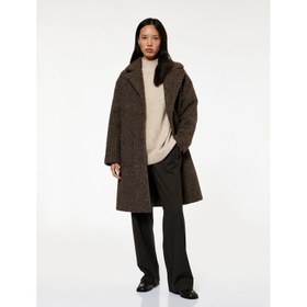 Resim Koton Uzun Kollu Cepli Düğmeli Kruvaze Uzun Buklet Kadın Kaban 6WAK00096EW (6WAK00096EW) 