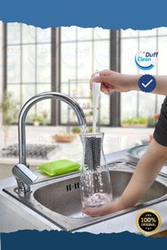Resim DUFF CLEAN Aksa Silikon Şişe Biberon Kavanoz Temizleme Fırçası 