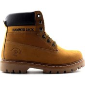 Resim Hammer Jack 16600-G Hakiki Deri Unisex Bot Cat Sarı Nubuk Sarı 