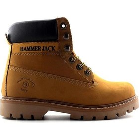 Resim Hammer Jack 16600-G Hakiki Deri Unisex Bot Cat Sarı Nubuk Sarı 