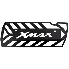 Resim GP Kompozit Yamaha XMAX 250 2018-2024 Uyumlu Egzoz Koruma Kapağı Siyah 