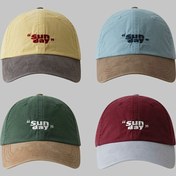 Resim Unisex Retro Tarzı Ördek Gagalı Şapka, Benzersiz Renk Blok Tasarımlı Yumuşak Üst Beyzbol Şapkası - Açık Hava Sporları İçin 