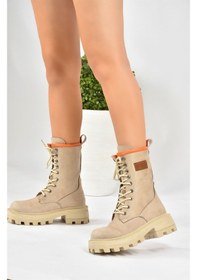 Resim Fox Shoes Vizon Süet Kadın Bot L973916002 