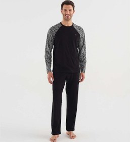 Resim Mod Collection 3747 Erkek Yuvarlak Yaka Pijama Takım 001 
