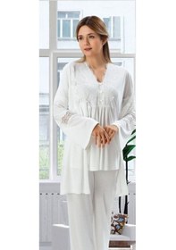 Resim Duchesse 3007 Hamile Lohusa 3'Lü Pijama Sabahlık Takım 