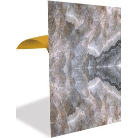 Resim Tink Kendinden Yapışkanlı Kahve Buzlu Desenli Pvc Panel 41x62 Cm 