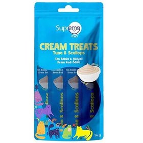 Resim Supreme Crema Ton Ve Midye Ek Besin ve Kedi Ödülü 4x14 Gr 