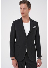 Resim Efor Slim Fit Torba Cep Spandex Karışımlı Casual Siyah Ceket C 714 Siyah 