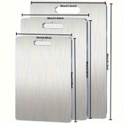 Resim Titanyum Mutfak Kesme Tahtası - Bulaşık Makinesinde Yıkanabilir Saplı Doğrama Tahtaları, Çift Taraflı Şarküteri Tahtası ile Ev İçin Hediye Kamp ve Açık Hava Kullanımı için Kadınlar 