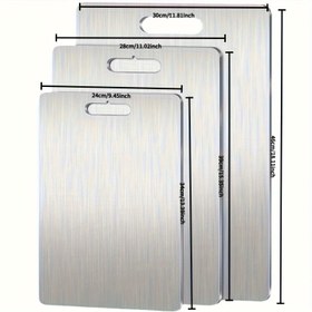 Resim Titanyum Mutfak Kesme Tahtası - Bulaşık Makinesinde Yıkanabilir Saplı Doğrama Tahtaları, Çift Taraflı Şarküteri Tahtası ile Ev İçin Hediye Kamp ve Açık Hava Kullanımı için Kadınlar 