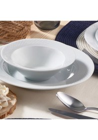 Resim Güral Porselen Okyanus 18 Parça 6 Kişilik Yemek Takımı 