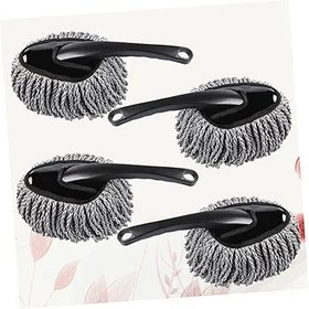 Resim ibasenice Araba Oto Temizleme Fırçası Seti 4 Parça Detay Fırçası Araba Cilalama Temizlik Malzemeleri Gri 