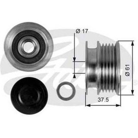 Resim GATES OAP7108 ALTERNATÖR KASNAĞI CLIO II III KANGOO MEGANE II / L 