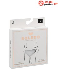 Resim Bolero Premium Kadın Dikişsiz Seamless İz Yapmaz Mikro Modal Pamuk Yüksek Bel Slip Külot 1 Adet 
