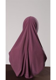 Resim Hürrem Bone Violet Pratik Hazır Geçmeli Genç Tesettür Bone Sandy Kumaş Düz Hijab 2312 21 Violet 