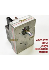 Resim 24W 2Rpm Redüktör Motor- Döner, Kuluçka, Kızartma, Buz Makineleri - 475579433 