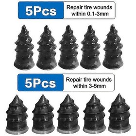 Resim Scooter'lar İçin Tubeless Lastik Tamir Takımı, Kauçuk Tubeless Lastik Patlağı Tamir Aracı Hibrit Tip 
