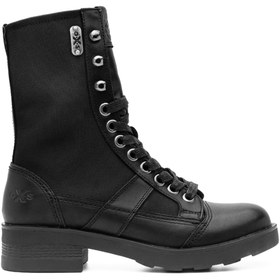 Resim Oxs Kadın / Kız Çizme OXW002300 FRANK 0023 MID D NYLON/LEATHER Black 